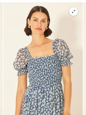Patrons of Peace Floral Navy Maxi dress